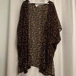 Womens leopard print duster